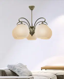 Lustr 5xE27 51cm patinovaná měď ORBIT