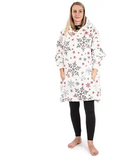 4Home Beránková mikina mikroplyš Snowflakes, uni S - dětské