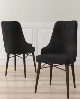 Sada židlí (6 kusů) Neta - Black, Brown
