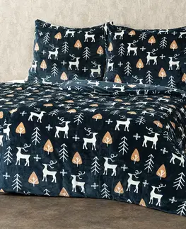 4Home Povlečení mikroflanel Nordic Deer, 140 x 200 cm, 70 x 90 cm