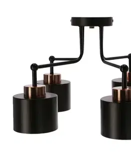 Stropní lampa černá 4xE27 Olena