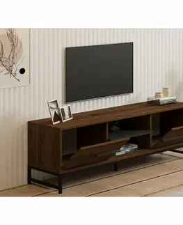 Televizní stolek Mono Walnut and Black
