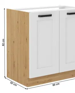 Spodní skříňka pod dřez LULA 80 ZL 2F BB Tempo Kondela