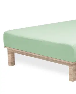 Prostěradlo Andrea Simone boxspring 90x200x35 zelené