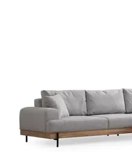 Rohová sedací souprava Eti Oak Right - Grey