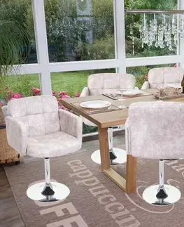 Otočné jídelní křeslo Dekorhome