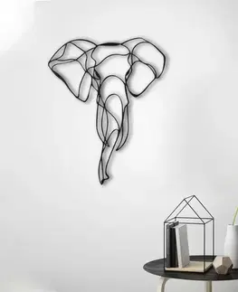 Dekorativní kovový doplněk na zeď Elephant 2