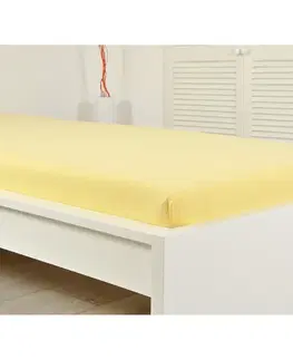 Prostěradlo Froté IDEAL 180x200 žluté