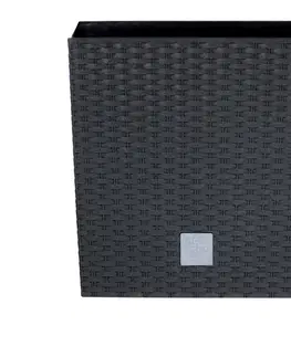 PROSPERPLAST - Květináč RatoLow 20cm antracit