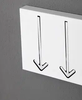 Estila Luxusní moderní nástěnný věšák Arrow bílý