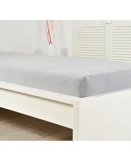 Prostěradlo Froté IDEAL 90x200 šedé