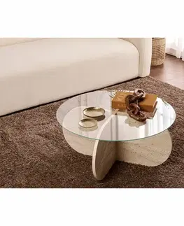 Konferenční stolek Aeris Travertine