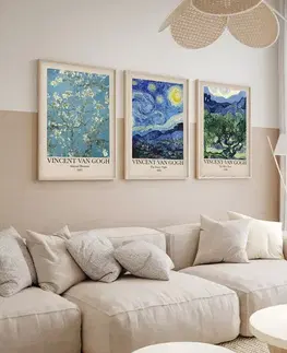 Dekorativní rámovaný obraz z MDF (3 kusy) Huhu269 - 50 x 35