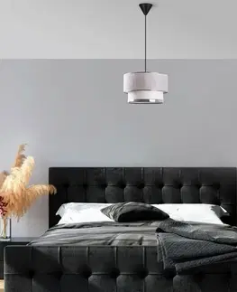 Závěsný lustr Cake - Light Grey, Silver
