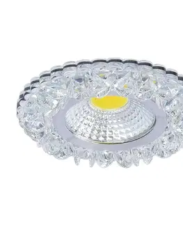 Kulaté stropní svítidlo, bezbarvé, LED, 5W, SAK-03