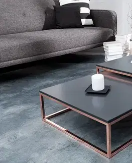 Estila Designový konferenční stolek New Fusion 2ks