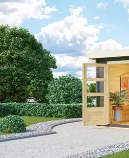 Dřevěný zahradní domek BASTRUP 2 Lanitplast