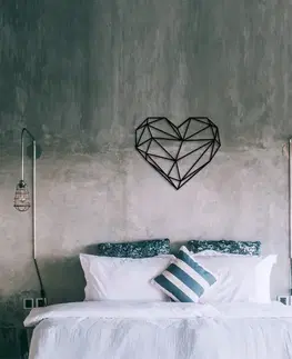 Dekorativní kovový doplněk na zeď Heart Metal Decor