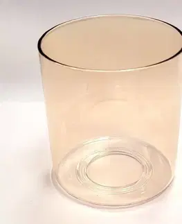 Jantarové skleněné stínidlo E14 pro lampu Canabera