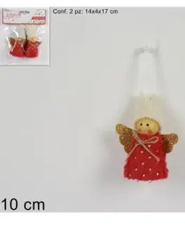 PROHOME - Anděl závěsný 2ks červený