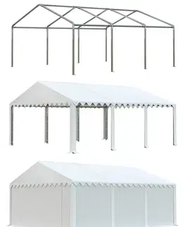 Skladový stan 5x6m bílá EKONOMY