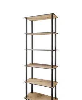 Knihovna Bookcase 6 Rect - Oak