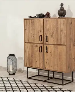Skříňka Quantum Atlantic Pine and Black
