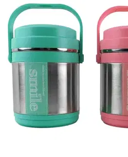 PROHOME - Jídlonosič 1,6l s nápisem Smile různé barvy