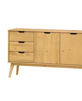 Komoda 2 dveře + 3 zásuvky BONITO vosk