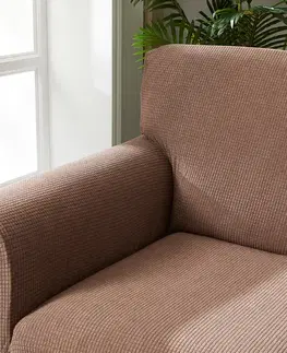 4Home Napínací potah na sedačku Magic clean hnědá, 190 - 230 cm