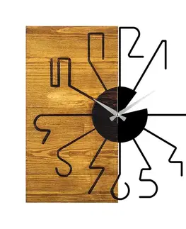 Dekorativní dřevěné nástěnné hodiny Wooden Clock 29