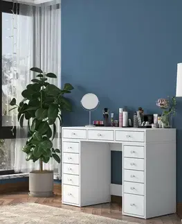 Kosmetický stůl Grace White