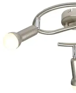Spirálová stropní lampa 3X40W E14 saténový nikl ARC