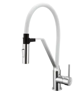 INVENA Dřezová baterie s magnetickým držákem, bílá BZ-30-L02-C