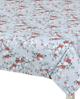 Bellatex Ubrus DITA Kvítí šedá, 120 x 180 cm