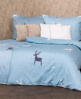 4Home Bavlněné povlečení Deer in Love, 220 x 200 cm, 2 ks 70 x 90 cm