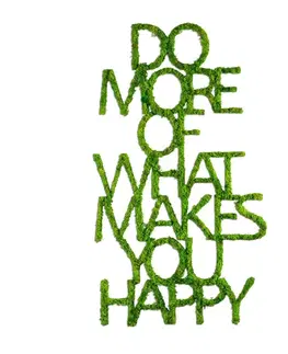 Dekorativní kovový doplněk na zeď Do More Of What Makes You Happy