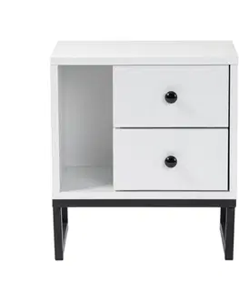 Noční stolek Glimmer White