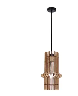 Závěsná lampa Eco 4 1x40 e27 Dřevěné stínidlo