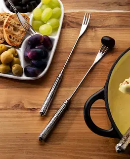 Sada vidliček na sýrové fondue s dutou rukojetí 6 ks — San Remo - 115099