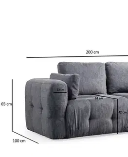 Dvoumístná pohovka Amaris 2 Seater - Grey