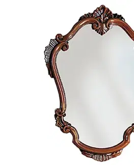 Estila Rustikální nástěnné zrcadlo Clasica s vyřezávaným rámem z masivního dřeva 83cm