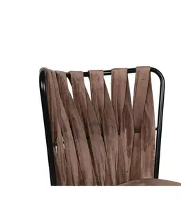 Sada jídelních židlí Kusakli Light Brown and Black, 2 ks, 2 ks