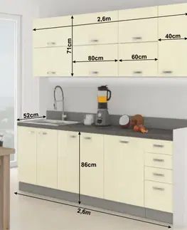 Kuchyňská linka PRADO 260 Tempo Kondela