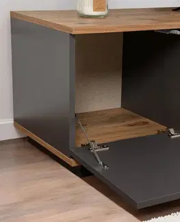TV stolek Veramont - Anthracite, Atlantic Pine