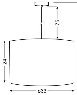 Závěsná stropní lampa 1X60W hnědá ARABESCA