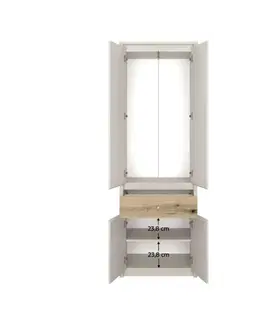 Šatní skříň KAROS 4D1S/70 Tempo Kondela