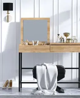 Kosmetický stůl Linda Black and Oak