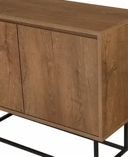 Skříňka Zuri Walnut and Black
