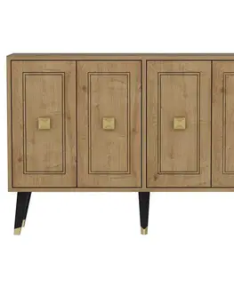 Konzolový stolek Hartın - Sapphire Oak, Gold